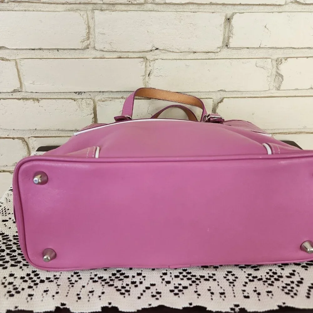 Vintage Coach Hampton Y2k Pink Barbie Handbag Tote Purse